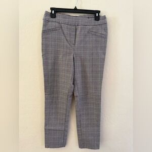 Gray Plaid Women's Pants